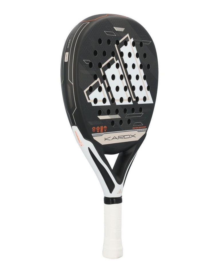 Adidas Kardex Attl Glass Fiber Black schuin vooraanzicht links padelracket