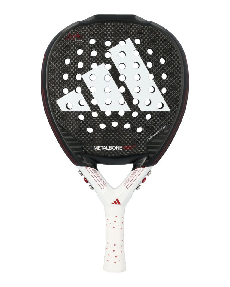 Adidas Metalbone HRD+ 2024 padelracket volledig vanaf de voorkant