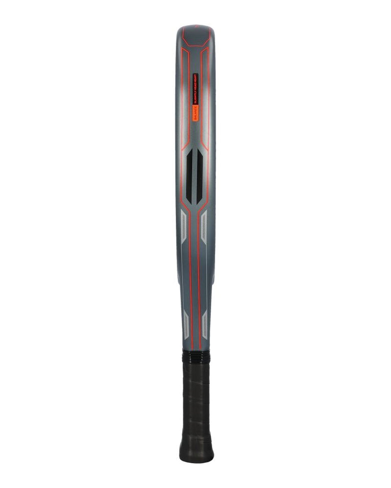 Adidas Neuvortx Black Orange padelracket zijkant met zwart oranje frame