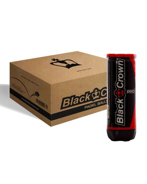 Black Crown Pro Padelballen Box – 24 Kokers met 3 Padelballen