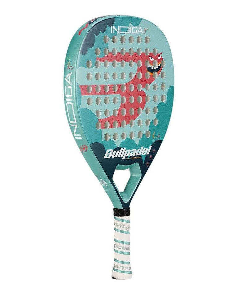 Bullpadel Indiga Girl 26 schuin vooraanzicht junior padelracket