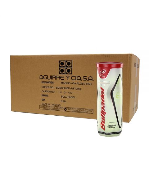 Bullpadel Premium Pro Padelballen Box – 24 Kokers met 72 Ballen