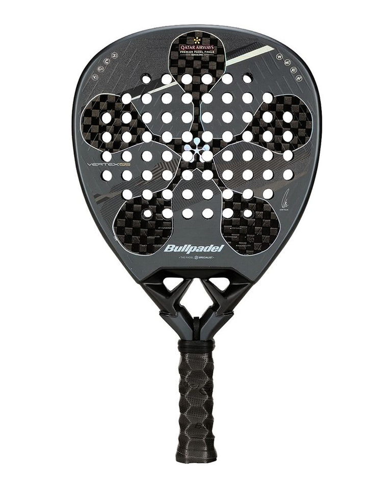 Bullpadel Vertex 05 Tour Final 25 padelracket achterkant met Tour Final design