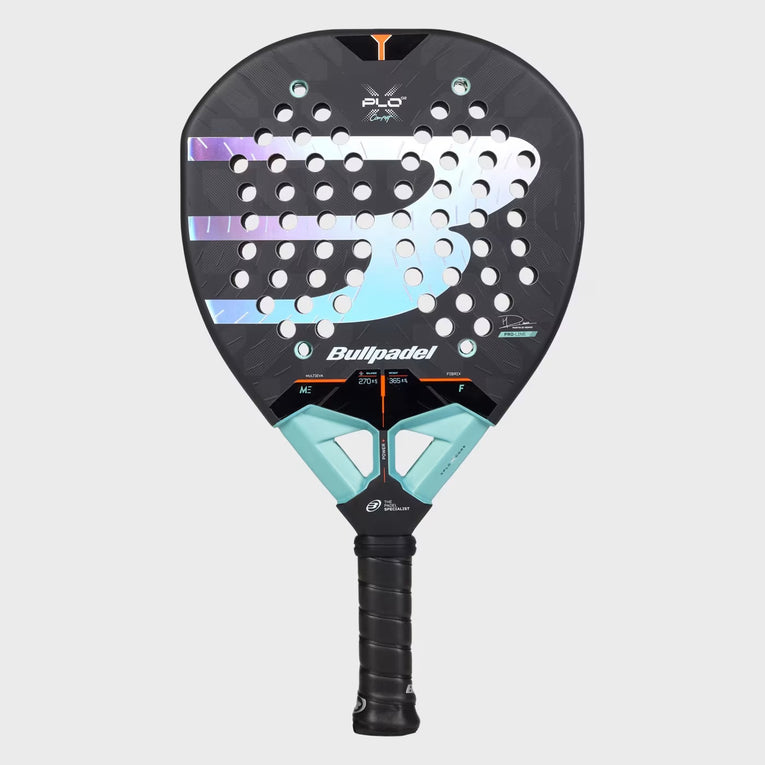 Bullpadel XPLO Comfort 27 padelracket vanaf de voorzijde