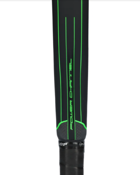 Dunlop Titan 2.0 Green padelracket zijprofiel met Power Bar technologie