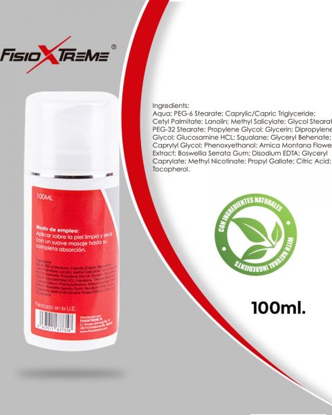 Ingrediëntenoverzicht FisioXtreme Hot Plus spiercrème