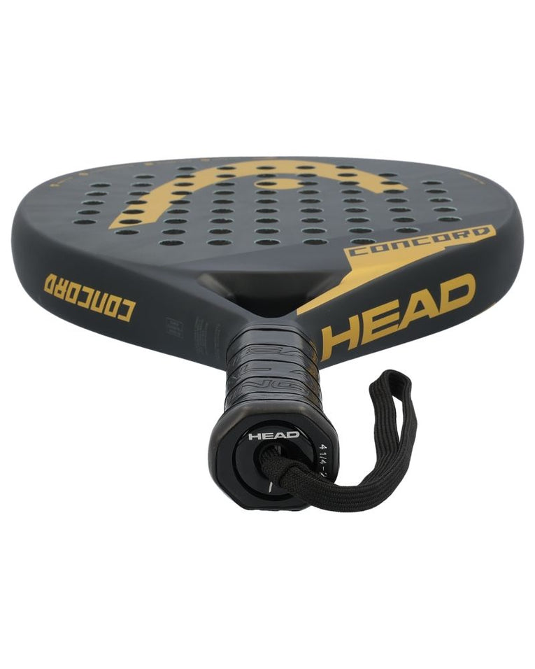 Detail van de zijkant van het Head Concord 2025 padelracket