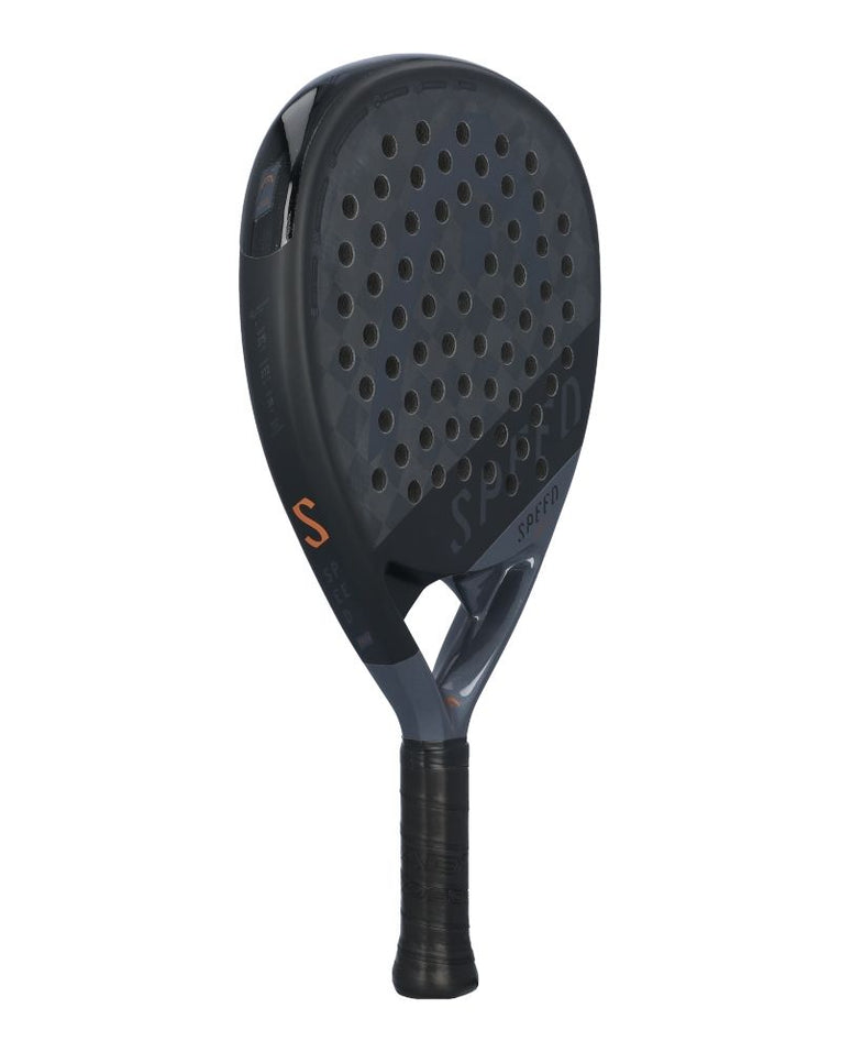 Schuin achteraanzicht van het Head Speed Pro X 2023 221043 padelracket