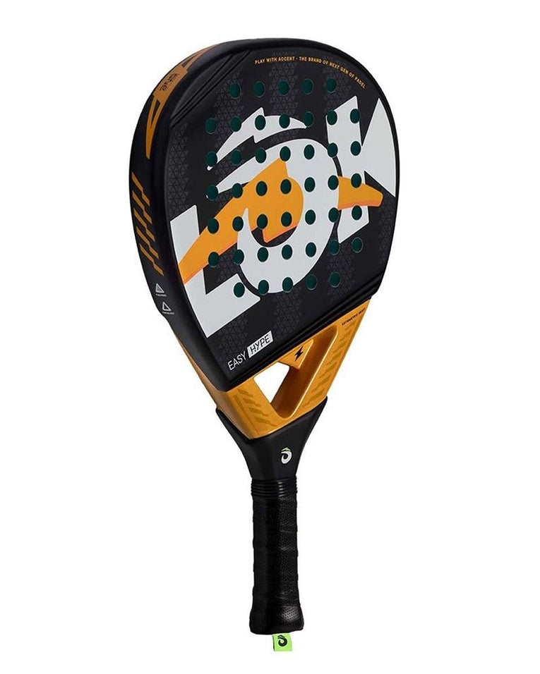 LOK Easy Hype 2024 padelracket schuin vooraanzicht rechts voor aanvallende padelspelers