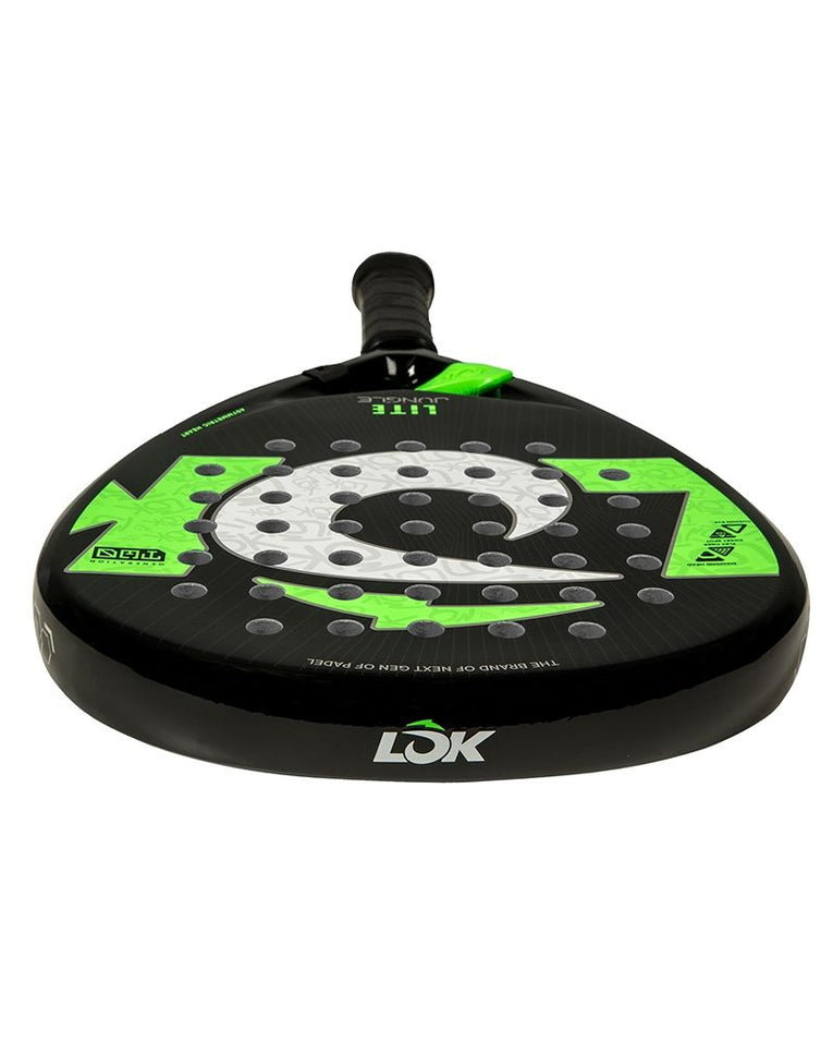Bovenaanzicht van de LOK Jungle Lite padelracketkop