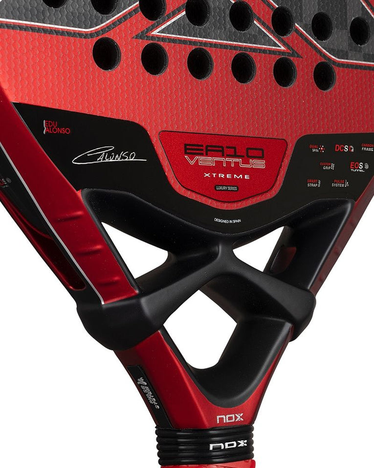 Nox EA10 Ventus Hybrid 12K Xtreme by Edu Alonso detail brugconstructie padelracket
