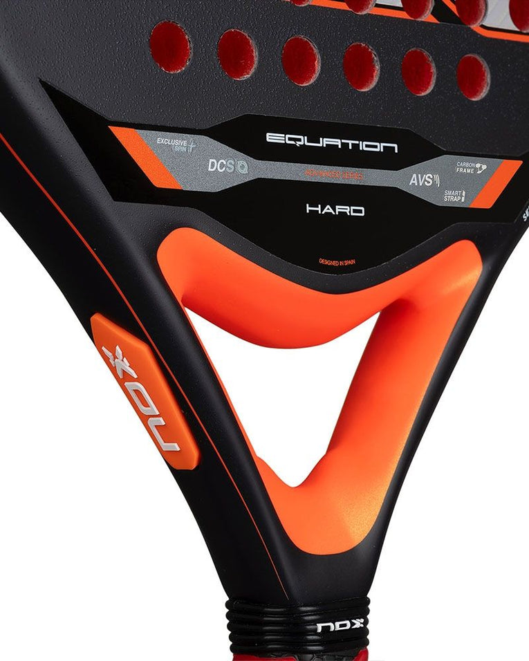 Nox Equation Hard Advanced 2026 detail brugconstructie padelracket