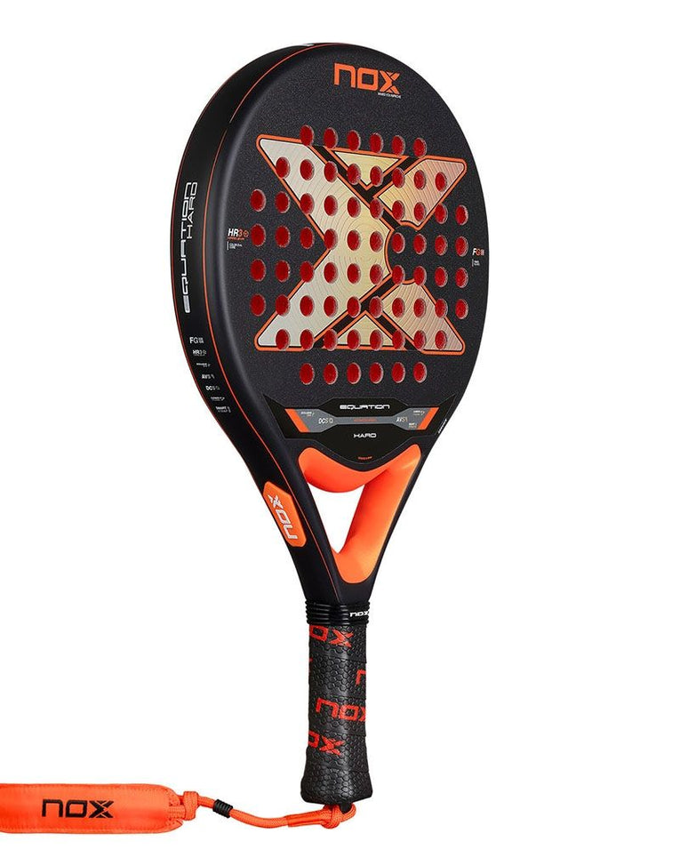 Nox Equation Hard Advanced 2026 schuin vooraanzicht padelracket