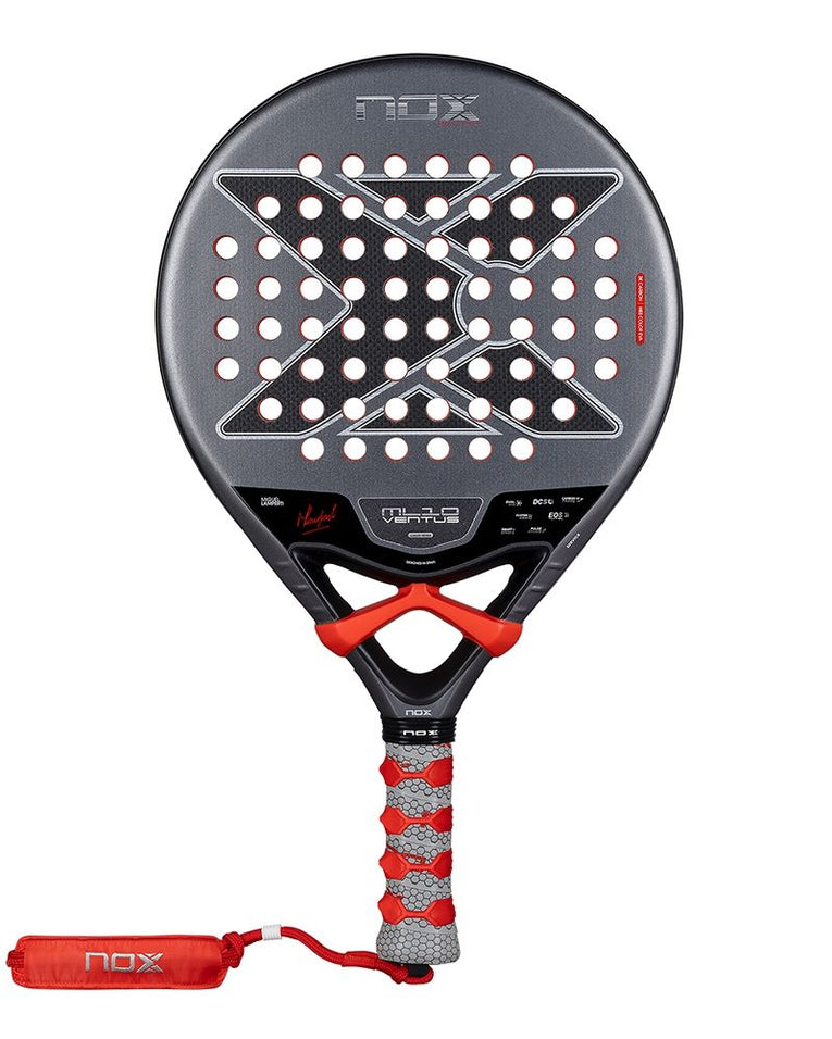 Nox ML10 Ventus Control 3K By Miguel Lamperti 2026 front met overgrip padelracket