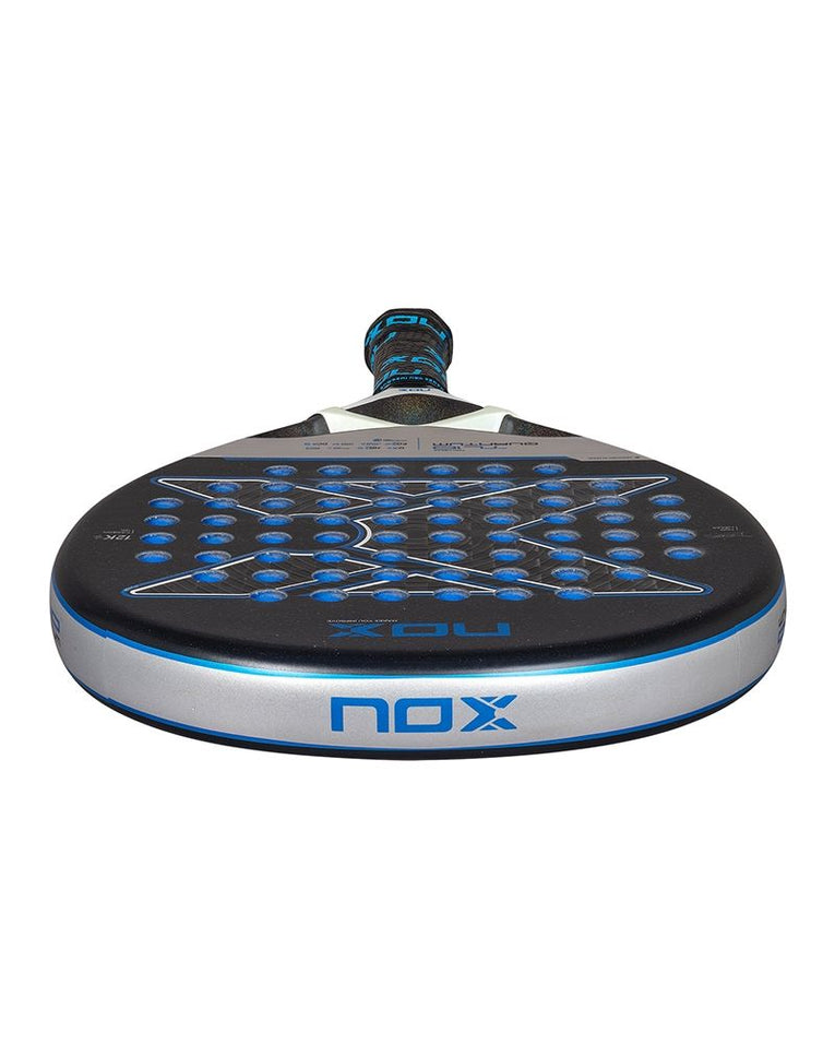 Nox TL10 Quantum 12K By Tino Libaak 2025 padelracket bovenaanzicht van het frame en racketblad