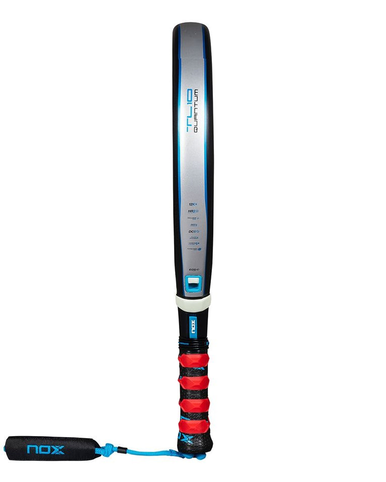 Nox TL10 Quantum 12K By Tino Libaak 2025 padelracket zijaanzicht van het carbon frame