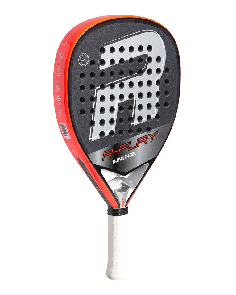 Royal Padel RP Fury 2026 padelracket vanuit schuin vooraanzicht