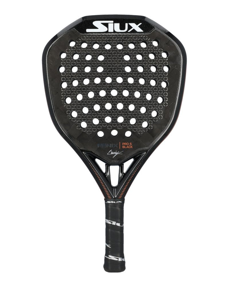 Siux Fenix Pro 5 Black 2025 front padelracket