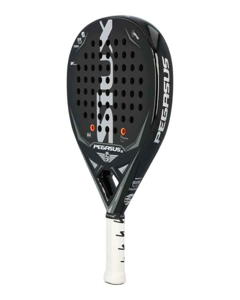 Siux Pegasus Grafeno 1K padelracket schuin vooraanzicht