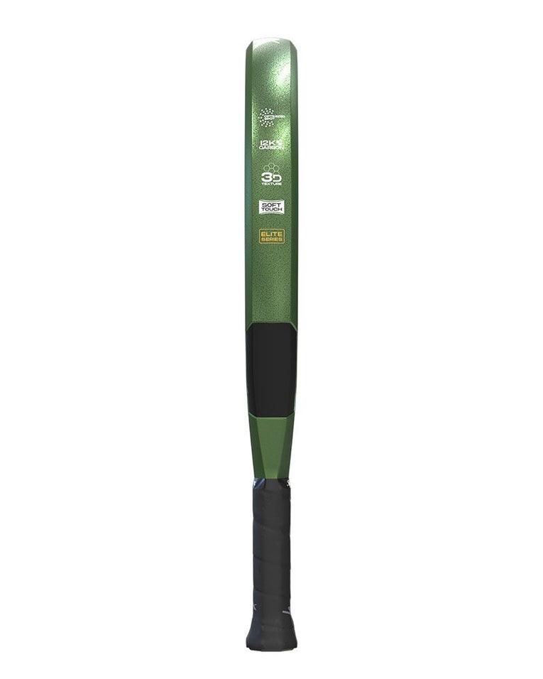 Profiel van het Siux Trilogy Elite 5 padelracket met robuust frame en controlegerichte constructie