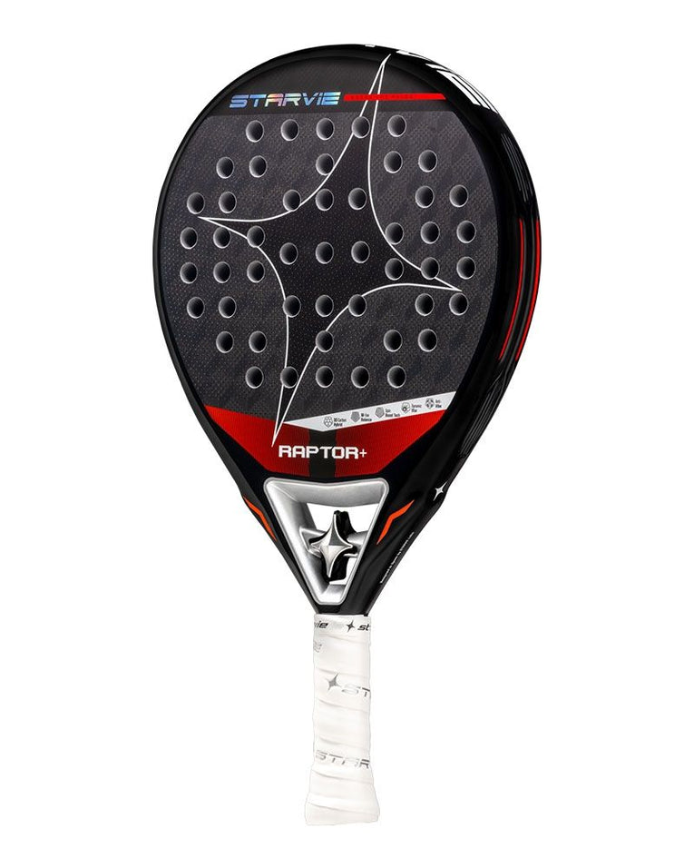 StarVie Raptor+ 2026 schuin vooraanzicht padelracket