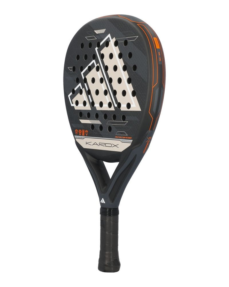 Adidas Kardex Attl Glass Fiber Gritt Black padelracket schuin front links
