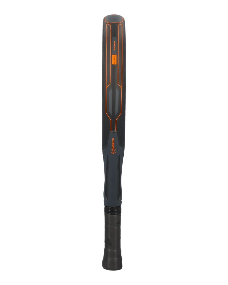 Adidas Kardex Attl Glass Fiber Gritt Black padelracket linker zijkant met zichtbaar frame