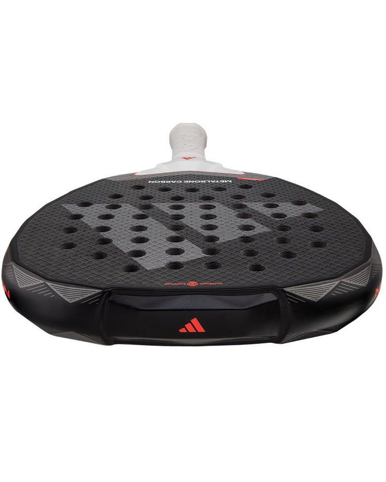 Adidas Metalbone Carbon 3.4 2025 padelracket bovenaanzicht met Carbon 6K racketblad