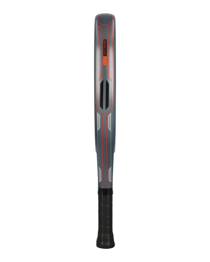 Adidas Neuvortx Black Orange padelracket zijkant met zwart oranje frame