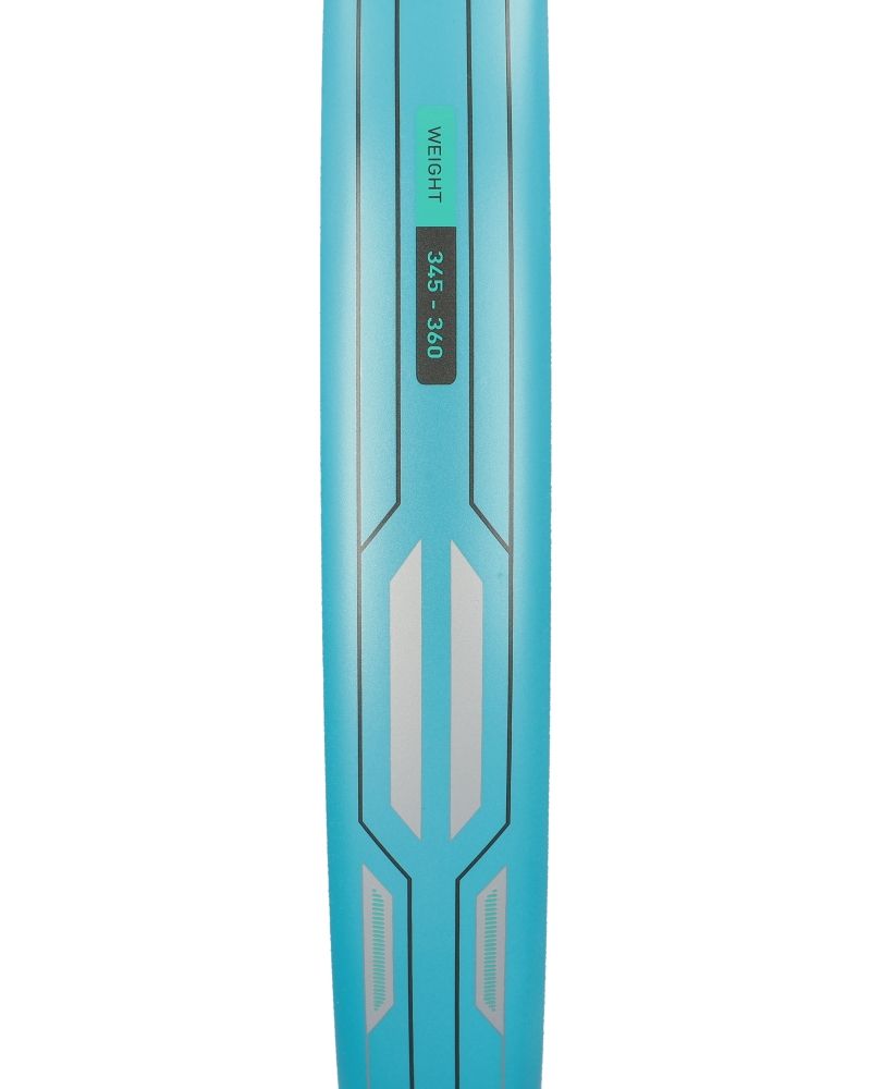 Detail van Adidas Neuvortx Light Blauw zijkant met gewicht 345 tot 360 gram