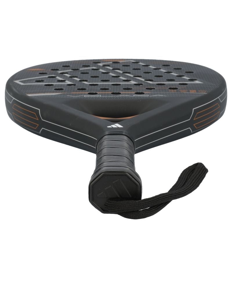 Onderkant van de Adidas Velara Glass Fiber Black padelracket