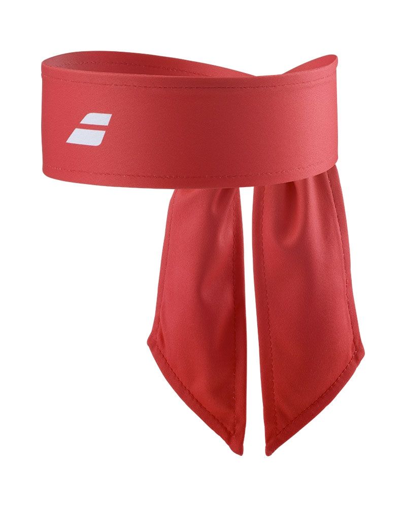 Babolat Tie Headband rood oranje hoofdband voor padel en tennis