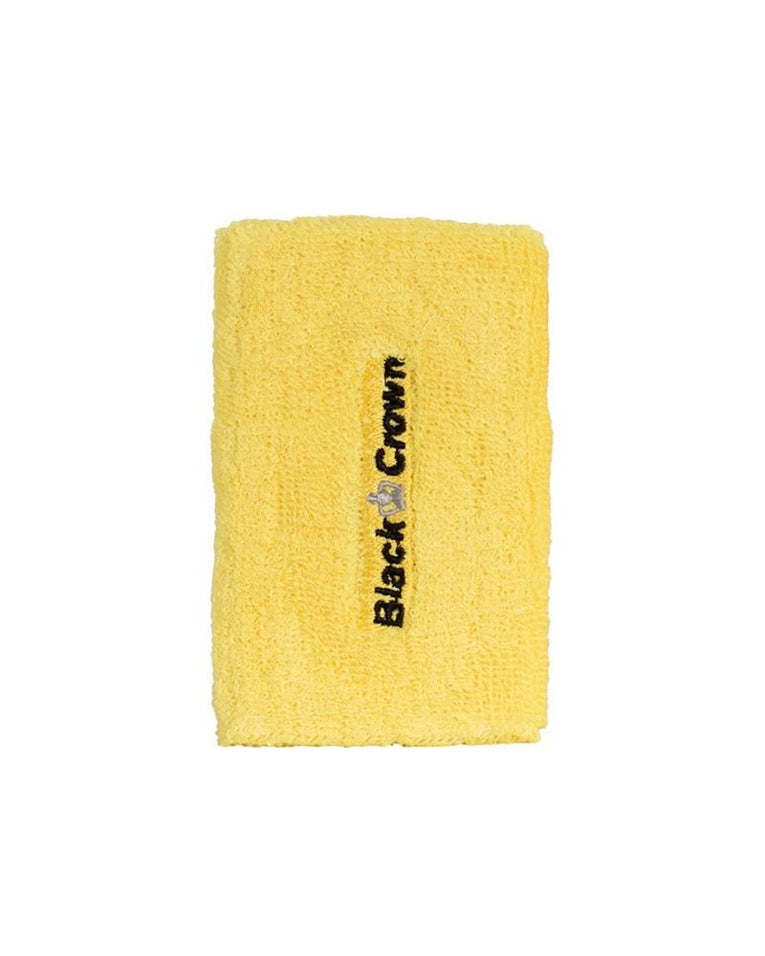 Black Crown Bélgica gele polsbanden 2-pack voor padel en tennis