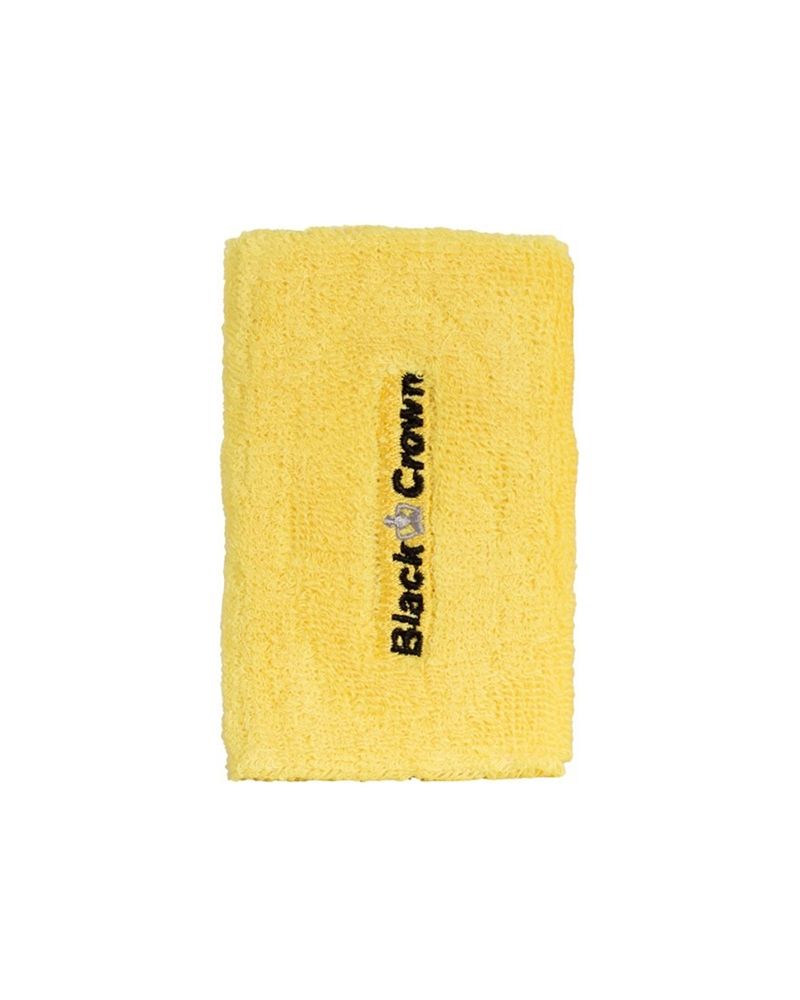 Black Crown Bélgica gele polsbanden 2-pack voor padel en tennis
