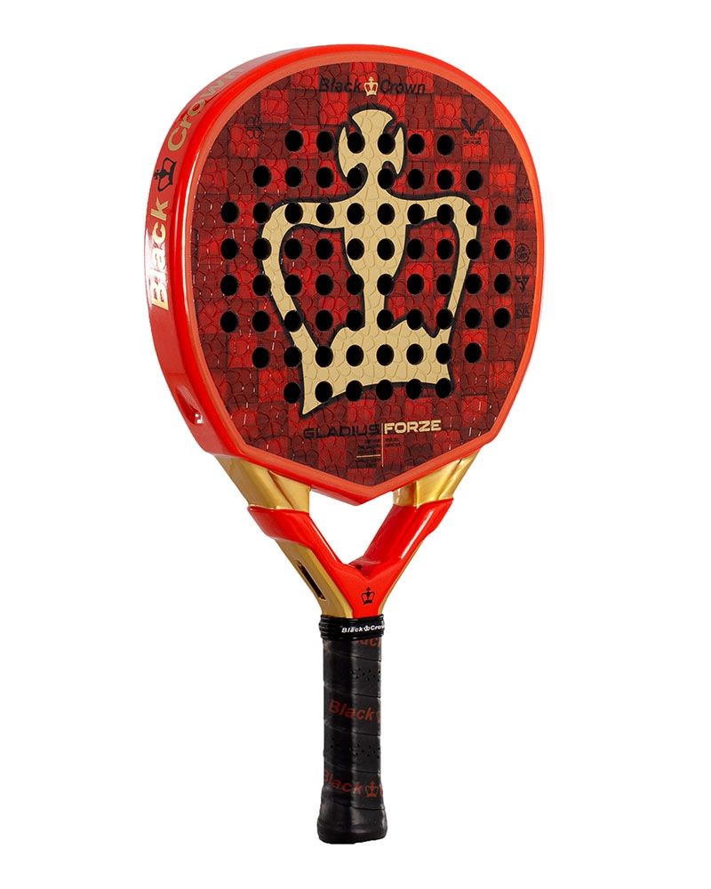 Black Crown Gladius Forze schuin vooraanzicht links padelracket