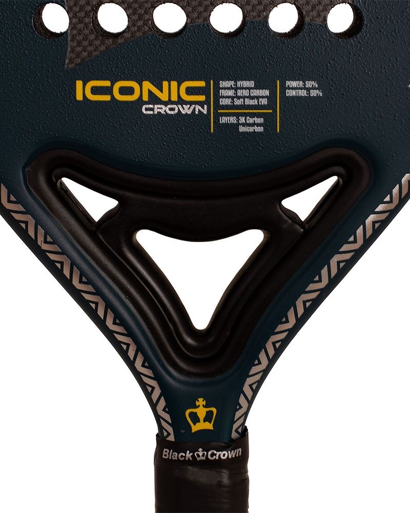 Black Crown Iconic Crown detail brugconstructie padelracket