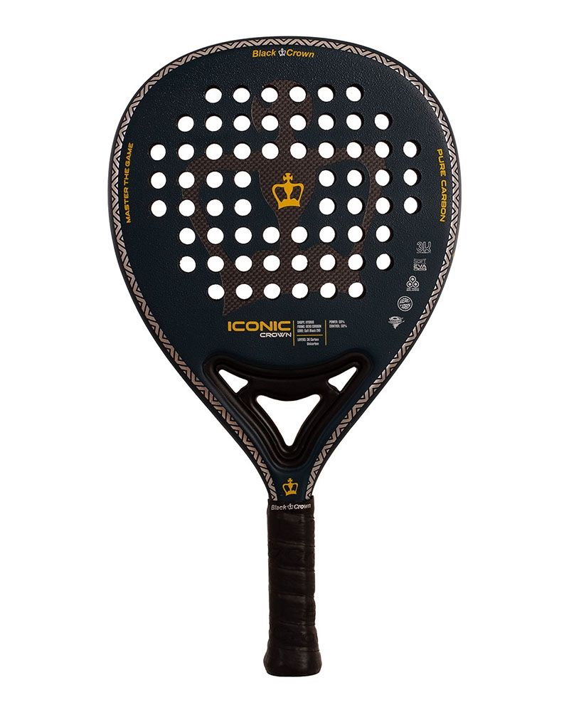 Black Crown Iconic Crown frontaanzicht padelracket
