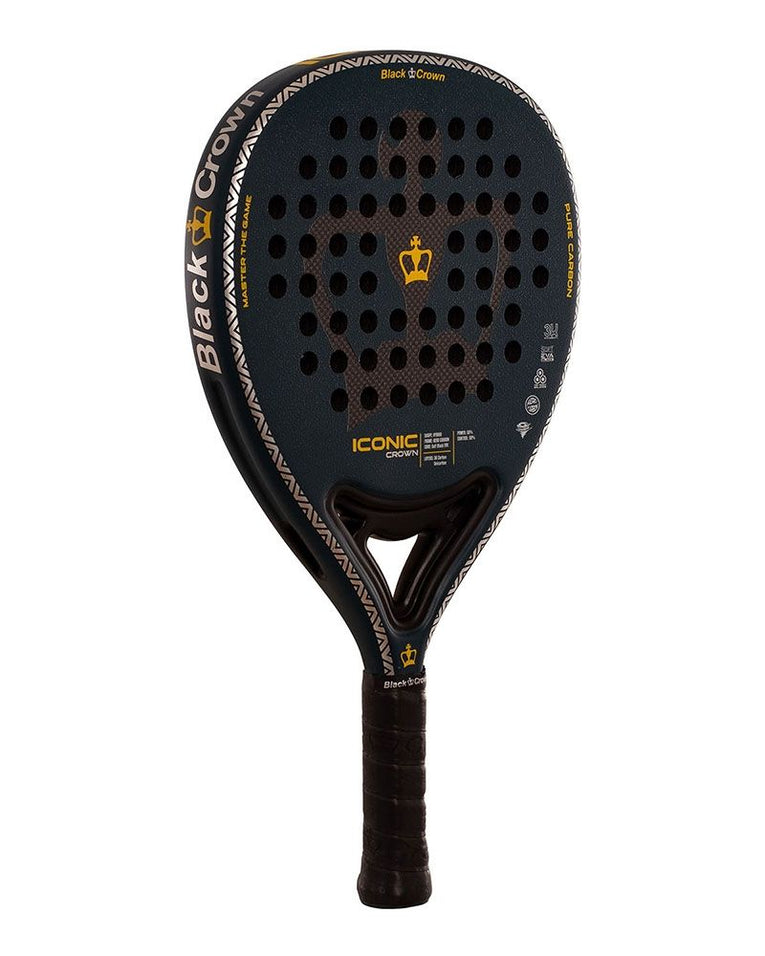 Black Crown Iconic Crown schuin achteraanzicht padelracket