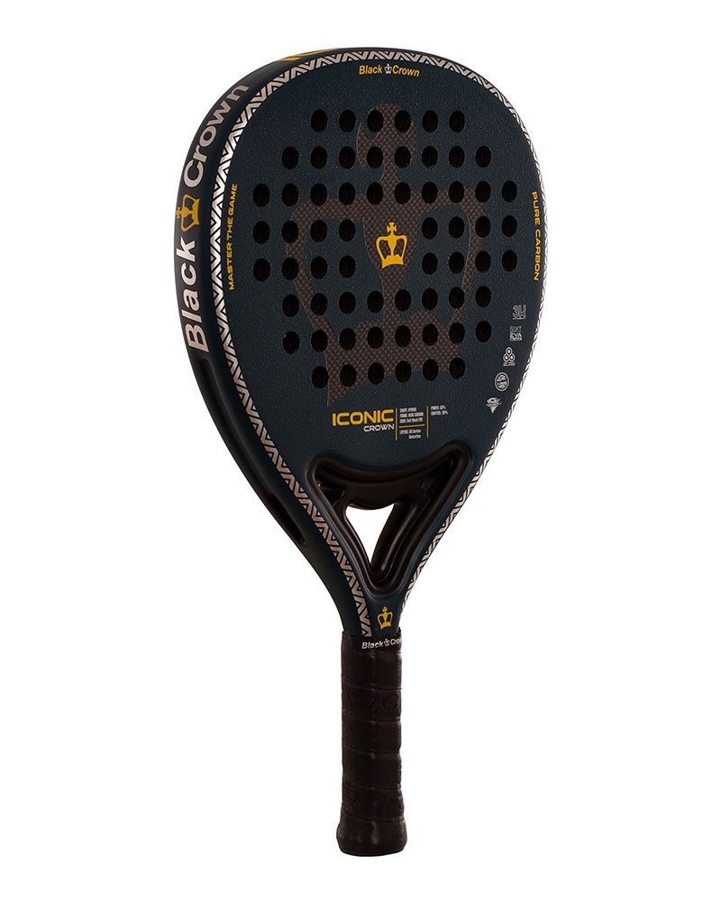 Black Crown Iconic Crown schuin achteraanzicht padelracket