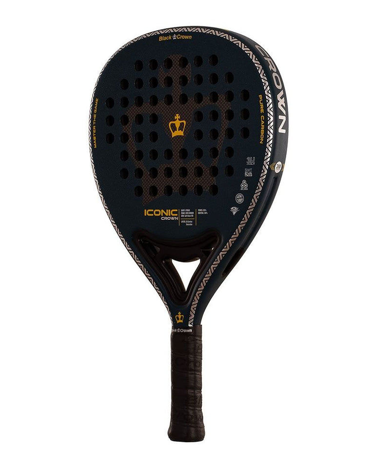 Black Crown Iconic Crown schuin vooraanzicht padelracket