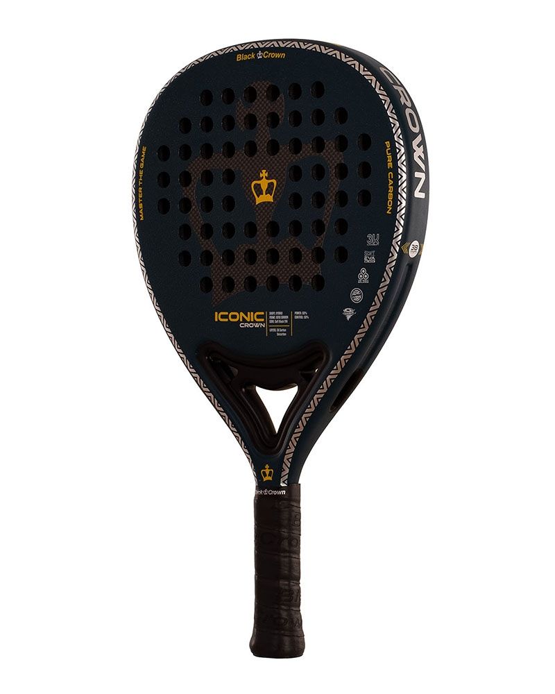Black Crown Iconic Crown schuin vooraanzicht padelracket