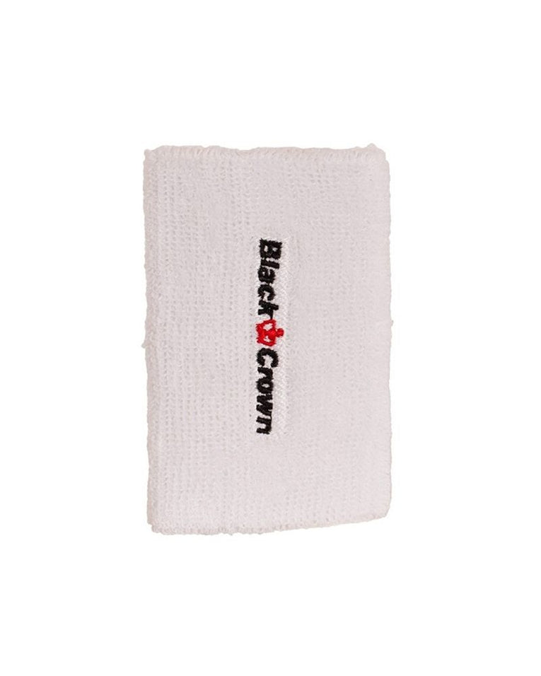Black Crown Long witte polsband 2-pack voor padel en tennis