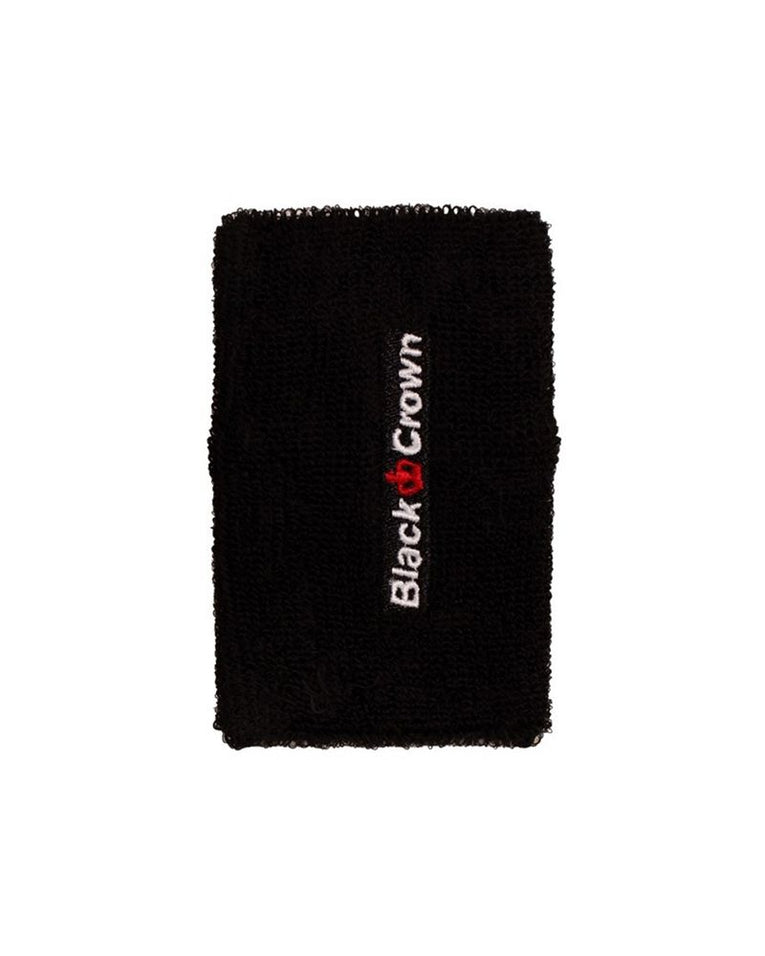 Black Crown Long zwarte polsband 2-pack voor padel en tennis