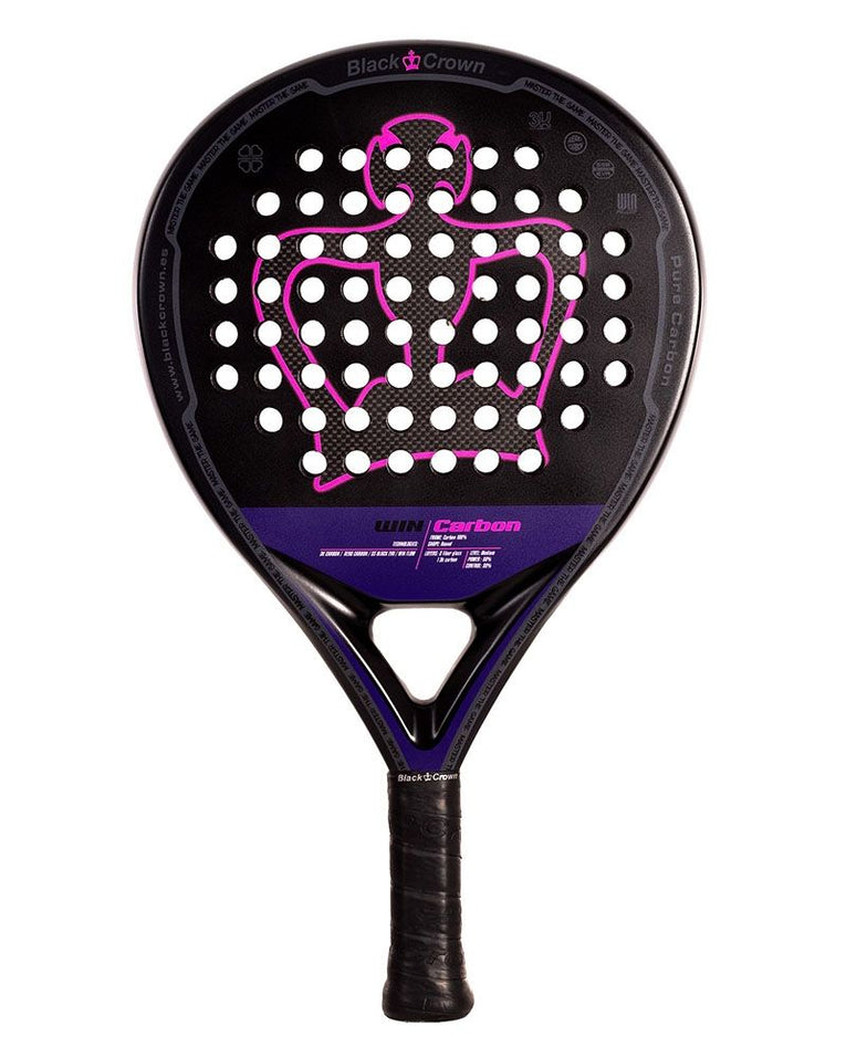 Black Crown Win Carbon 2025 front padelracket