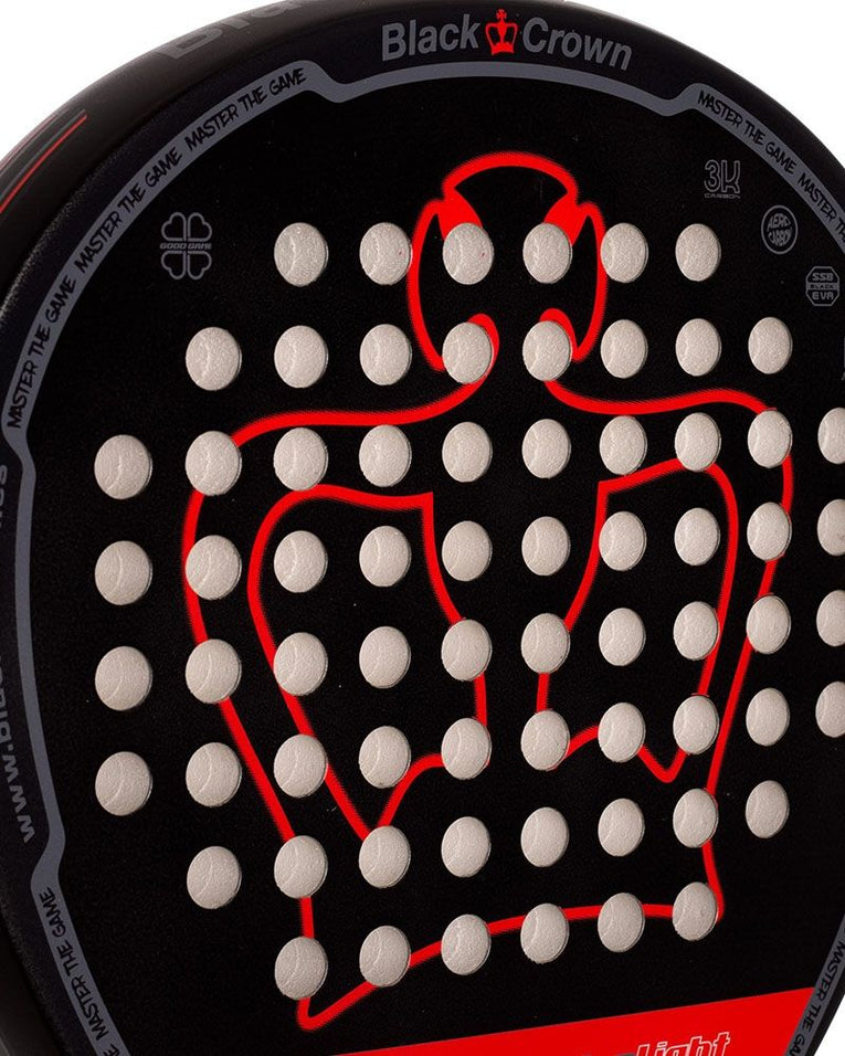 Black Crown Win Ultralight 2025 detail racketblad padelracket