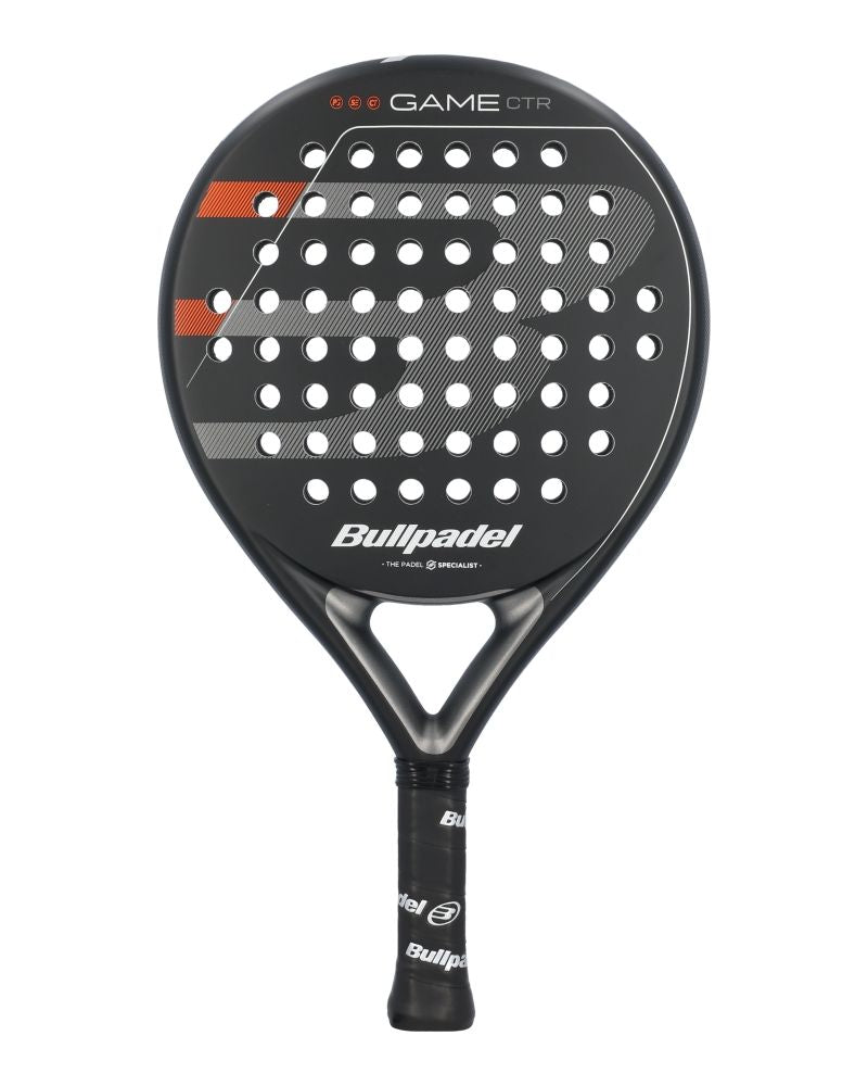 Bullpadel Game CTR 005 zwart rood padelracket voorzijde
