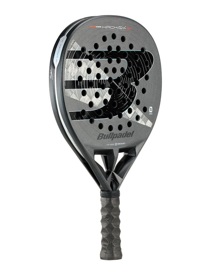Bullpadel Hack 04 Hybrid 2026 schuin vooraanzicht padelracket