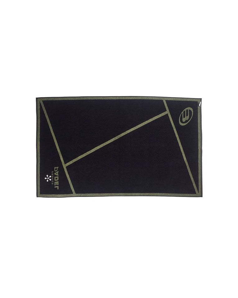 Bullpadel handdoek 100x50 2026 achterzijde beige zwart