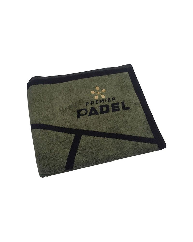 Opgevouwen Bullpadel handdoek 100x50 2026 beige zwart
