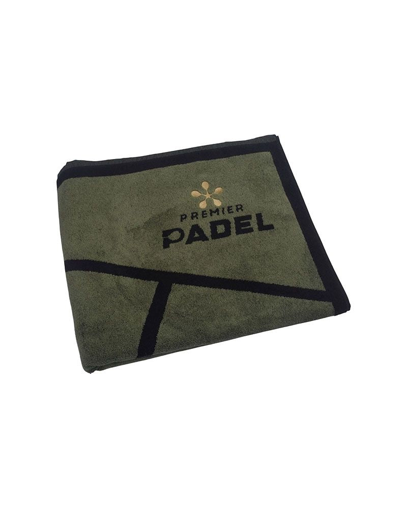 Opgevouwen Bullpadel handdoek 100x50 2026 beige zwart